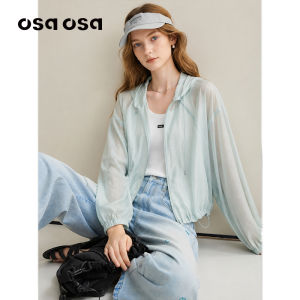OSA | Mint Green Leisure Sun-Blocking Hooded Cover-up