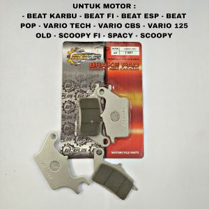DISCPAD KAMPAS REM DEPAN BEAT KARBU FI ESP VARIO TECH CBS 125 SCOOPY SPACY