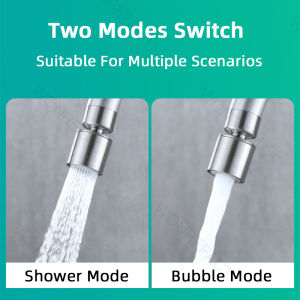 Durable Innovative Multifunction 360° Kitchen Sink Faucet Tap Water Spray Head Swivel Extender Nozzle Replacement Extender