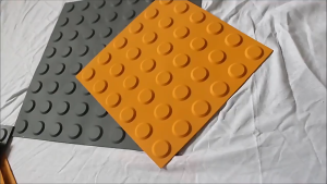 PVC Tactile Paving Blind Road Floor 30x30cm Safety Navigation Tile Indoor Outdoor Easy Install