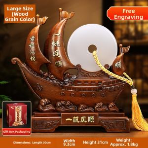 Ji Shanyuan | Good Fortune Sailing Ship Decorative Piece
