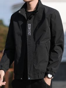 ROMON | แจ็คเก็ตผู้ชาย Romon ฤดูใบไม้ผลิและฤดูใบไม้ร่วง ทรงหลวม ปกตั้ง แจ็คเก็ตแบบลำลอง กันลม แจ็คเก็ตแบบสวมหัว แจ็คเก็ตแบบสวมหัว