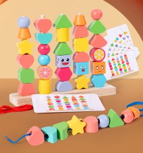 Color and Shape Sensory Enlightenment Educational Building Blocks