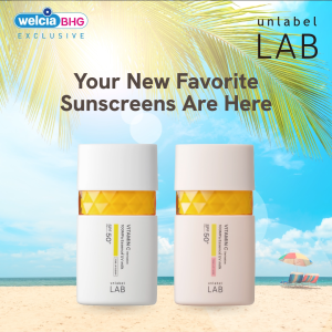 UNLABEL LAB Vitamin C Tone Up Sunscreen SPF50+ (Rose / Clear) 50ml