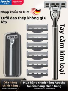Apache | Dao Cạo Râu Thủ Công 6 Lưỡi Cho Nam