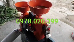 Máy xát gạo  và nghiền vỏ trấu thành cám mịn  công suất 3kw