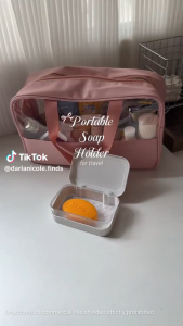 Pelise Portable Leakproof Soap Box Soap Case with Drain and Cover for Traveling Dish Soap Holder Organizer for Bathroom Accessories Bar Soap Box Hold Container for Shower Gym School Camping Vacation Outdoor