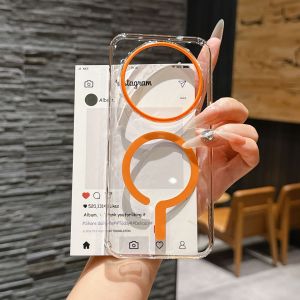 Fashion Luxury HD Transparent Phone Case For OPPO Find X9 Ultra X9S Pro X8 Ultra X8S Plus for Magsafe Shockproof Protector Cover