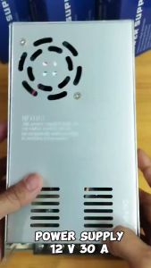 Power Supply 12V 30A 360W Switching cooler fan trafo 12v30a kipas Led CCTV