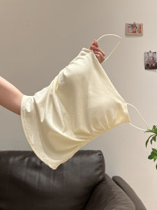 Áo Vest Dây Nữ Mùa Hè Phong Cách Mới Ôm Vừa Vặn Gợi Cảm Có Đệm Ngực Một Mảnh Dây Đeo Vai Pure Desire Style Áo Ngắn Cổ Chữ V