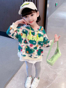 Girls Love Heart Hoodie Pants Set: Spring New Style Children's Clothes