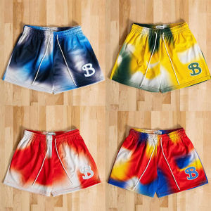 American Style Mesh Shorts Quick Dry Loose Large Size Sports Running Quarter Length Basketball Shorts Breathable Comfortable