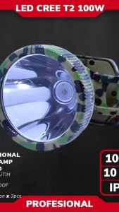 Senter Kepala AOKI Premium Professional Headlamp 100W 7200mAh IP65 Power Bank AK-S100 Cahaya Putih