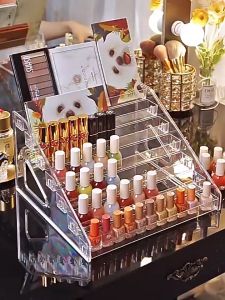Acrylic Nail Polish Display Rack Lipstick Storage Organiser Perfume Rack Essential Oils Stand Eye Shadow Organizer