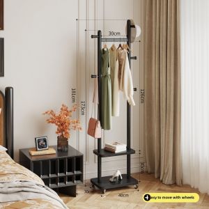 TINGXU | Vintage French Style Space Saving Coat Rack
