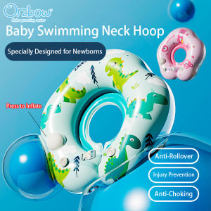 Orzbow sơ sinh dày Inflatable Phao đeo cổ cho bé Báo Chí loại phao tròn bơm hơi