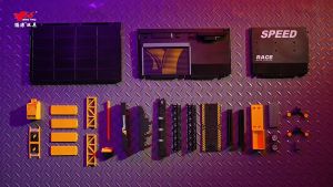 Lepton 1:24 Simulated DIY Repair Shop Model Garage Toy LED Lighting For Diecast Car 1:32 Diorama