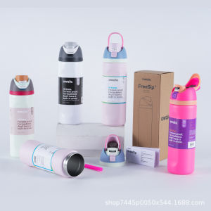 Owala FreeSip Insulated Stainless Steel Water Bottle with Straw BPA-Free Sports Water Bottle Great for Travel 24Oz/32 Oz Shy