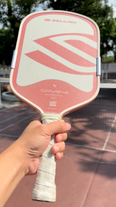 Pickleball Paddle Selkirk Omni Elongated 16mm Pink Limited Edition T700 Carbon Fiber ReactCore Foam Core