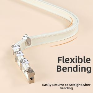 Quiet Aluminum U-shape L-type Rail For Corner Installation