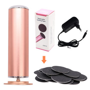 เครื่องขัดส้นเท้าไฟฟ้า พร้อมกระดาษทรายสำรอง 60 ชิ้น สำหรับดูแลเล็บเท้า ขจัดหนังด้าน บำรุงส้นเท้า เครื่องมือขัดเท้า