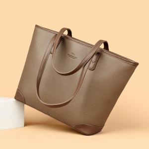Miqi Kangaroo Genuine Leather Commuter Womens Tote Bag Fashionable Crossbody Bag 2025 New Midlife Mom Bag Simple Single