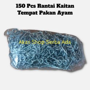 Rantai Kawat Kaitan Tempat Pakan Ayam Gantungan Medion isi 150 Pcs
