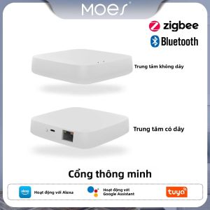 MOES Tuya ZigBee/Bluetooth Gateway Hub Cầu Nối Nhà Thông Minh Đa Chế Độ Không Dây/có Dây Với Mạng Lưới Điều Khiển Từ Xa Tương Thích Với Alexa
