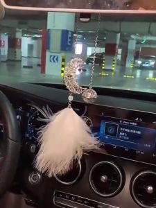 Khánh Treo Xe Dream Catcher Mặt Trăng Và Tiểu Hành Tinh Dây Đan Vòng Nhỏ Gọn Vòng Dream Catcher Treo Tường May Mắn