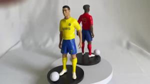Bandai | Football Star Action Figure Realistic Soccer Player Collectible Figurine for Fans Home Desk Decor & Gift