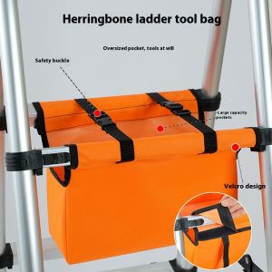 KS กระเป๋าเครื่องมือความจุมากสำหรับบันไดเอนกประสงค์กับเข็มขัดพยุงหลัง