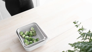 ชุดตะกร้า 3 ชิ้น ตะกร้าล้างผัก กะละมังล้างผัก ล้างผักผลไม้ เนื้อสัตว์ สะดวก ใช้งานง่าย มี 3 สี พร้อมส่ง