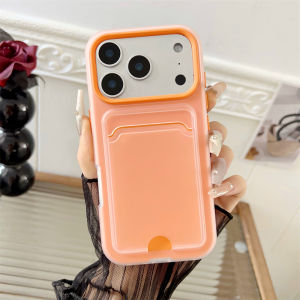 Card Holder Slot Wallet Photo Pocket Clear Matte Case For iPhone 17 16 15 14 13 12 11 Pro Max Plus Air TPU PC Shockproof Cover