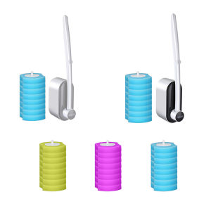 [Hàng Mới Về] bàn chải làm sạch tay cầm dài đa năng bàn chải cọ toa lét dùng một lần không góc chết dụng cụ vệ sinh phòng tắm gia đình tiện lợi