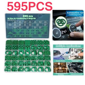 595/270Pcs Air Conditioning O Ring Kit Assortment Set 36 Size O-Type Sealing Rubber Ring Rubber Accessories Maintenance