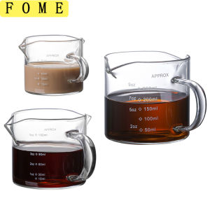 75/150/250ml Glass Measuring Cup With Handle Espresso Milk Cup Kitchen Mug With Scale Accurate Container For Cooking Baking