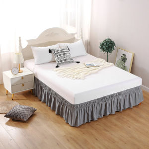 Váy Giường Dày Chống Trượt Bằng Vải Polyester Phong Cách Công Chúa Cho Khách Sạn Kiểu Dáng Váy Quần Áo Phòng Ngủ