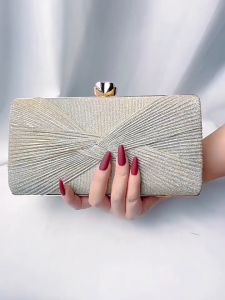 Ví Cầm Tay Dự Tiệc Nữ Sang Trọng – Khóa Cao Cấp Thiết Kế Nơ Xoắn LILA CXA25