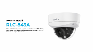 Reolink กล้องวงจรปิด P437 (RLC-843A) Smart 4K PoE IK10 Camera 5X Optical Zoom Color Night Vision