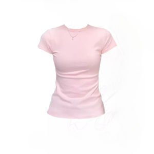 Ielgy Bông Áo thun tay ngắn cho phụ nữ ôm dáng vừa vặn và giảm béo