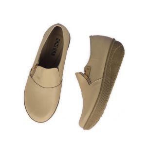 [FREE MASKER] Sepatu Slip On Wanita GOH 015 Cream Sentra Grosir Bandung