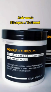 Yurizumi X BioAqua Hair Mask Keratin Smooth Hair Creambath - Perawatan Rambut Kering Rusak