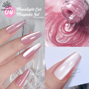 BORN PRETTY 10ml Moonlight Cat Eye Gel Polish White Silver Nails Soak Off UV LED UV Gel Nail Art Polish Varnis Semi Permanent
