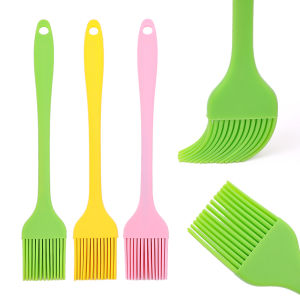 Silicone Barbecue Heat-resistant Oil Brush DIY Cake Bread Butter Baking Brush Kitchen Cooking Barbecue Accessories Random Colors