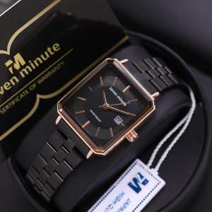 TERBARU !!!!! Jam Tangan Business Wanita Seven Minute M703 Segi Dimension Rantai Steel