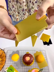 100Pcs Alas Cetakan Kue gold / Alas donut cake / Alas cake slice tiramisu / Alas Donut Anti Lengket / Alas bulat / Alas Tatakan Kue / Alas Kue Anti Lengket / Alas Roti MLH L20