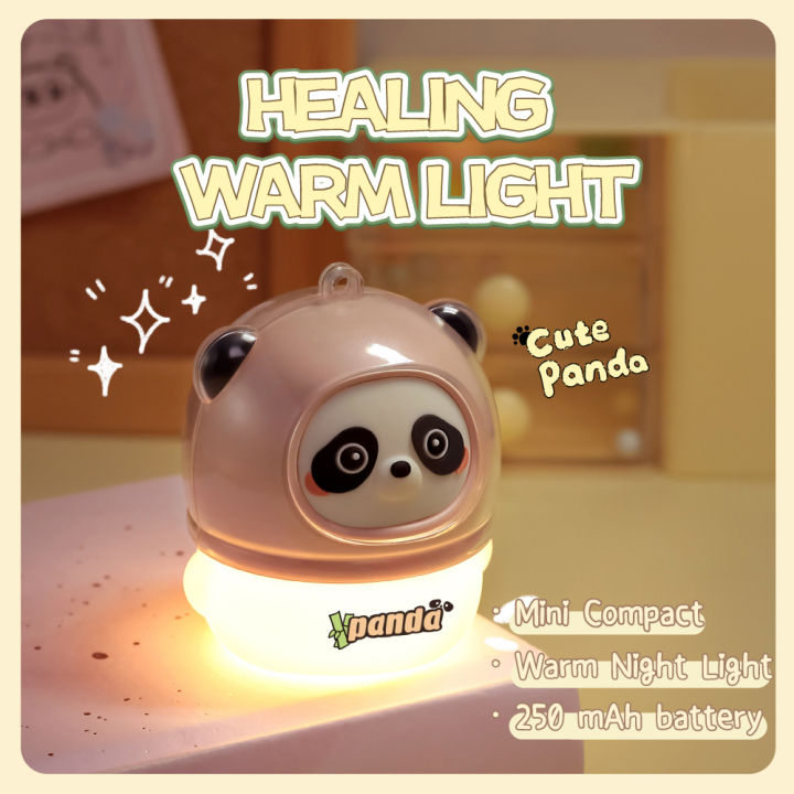 Panda Night Light Gifts, Led Panda Lamp, Kawaii Big Head Panda Stuff ...