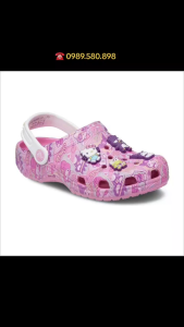 CrocsFanClub – PB227 - sục Hello kitty có charm cho bé siêu nhẹ