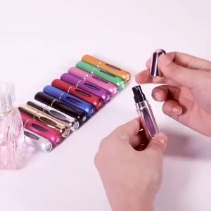5ml Portable Mini Refillable Perfume Bottle Spray Scent Pump Empty Cosmetic Container Spray