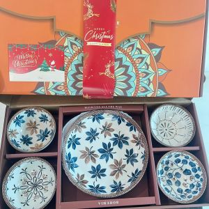 HAMPERS NATAL PREMIUM CERAMIC BOWL MANGKOK SET PLATE PIRING GIFT KADO PARCEL READY